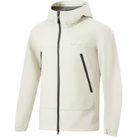 LI-NING 李宁 荷叶风衣丨系列华晨宇同款男子开衫2024春外套AFDU689 银桦灰-6 XL
