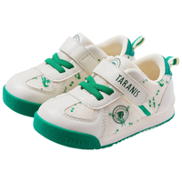 泰兰尼斯童鞋季男宝宝防滑软底学步鞋婴儿鞋女童面包鞋 白/绿 18码 适合脚长11.5cm
