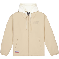 NEW BALANCE外套男款24冬季潮流舒适运动连帽加棉夹克 BEI NQE11011 XS