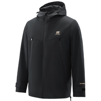 HLA海澜之家夹克男24SPORTSDAY马术运动连帽外套男春季 黑色（净色）(06) 180/96A(XL)