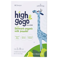 丹普斯(Denps)丹麦丹普斯长高高奶粉high gogo儿童成长奶粉3-15岁4段有机牛奶粉 4盒分享装【成长加强款】