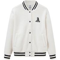 ANTA 安踏 加厚针织外套女秋冬开衫加绒休闲保暖夹克潮流棒球服女