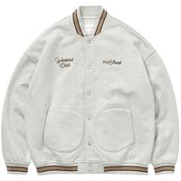 【重工棒球服】秋冬潮牌复古薄绒夹克装休闲外套上衣男女同款
