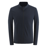 雅戈尔单夹克男单茄克单茄克平整有型弹力舒适手感细腻 藏青 175/96A