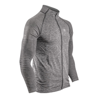 COMPRESSPORT运动 拉链 训练上衣 Seamless Zip Sweatshirt SWS-Z 黑 XS