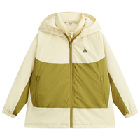 马骑顿 MQD童装一衣三穿男大童23冬户外羽绒内胆连帽风衣外套 奶黄 130cm
