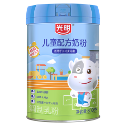 光明 儿童成长牛奶粉4段3岁以上高钙铁锌DHA益生菌800g营养配方