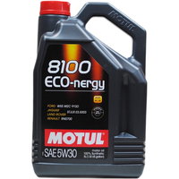 摩特（MOTUL）机油全合成 发动机润滑油 汽机油 汽车保养 8100（）Eco-nergy 5w30 5L