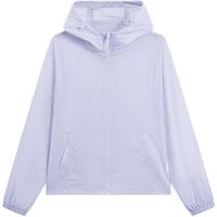 XTEP特步防晒衣外套女2024夏季绵绵冰3代户外连帽上衣 轻纱紫 XL