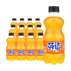 芬达 可口可乐（Coca-Cola）汽水碳酸饮料300ML瓶装 新老包装随机发货 芬达无糖300ML*12