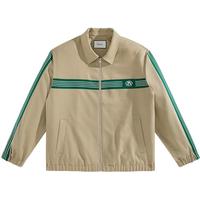 太平鸟 男装2024春款撞色条纹拼接男士休闲外套男式夹克