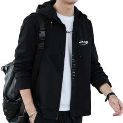 JEEP SPIRIT 户外运动 男士夹克  XL-（125斤-140斤） 深灰色