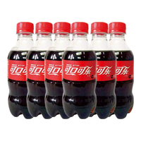 可口可乐 Coca-Cola瓶装小瓶碳酸饮料聚会年货整件 300ml/6瓶 果粒橙