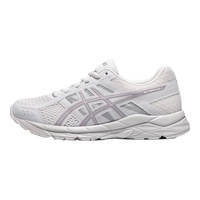 亚瑟士ASICS跑步鞋女鞋舒适运动鞋缓震透气跑鞋 GEL-CONTEND 4 灰白色/浅紫色 36