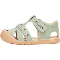 泰兰尼斯夏季童鞋男宝防滑软底凉鞋包头防踢机能鞋学步鞋女童 绿色 24码 内长15.5cm适合脚长14.3~14.7