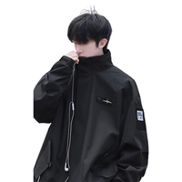 凡衣侬 日系cityboy冲锋上衣男春秋冬季潮牌美式复古外套男宽松休闲夹克 DSA028-JKG2302 绿色 M