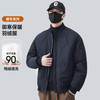 嘟哆斯堡轻薄短款羽绒服男秋冬季2025潮牌工装棒球服夹克外套男上衣 黑色 2XL 【140-160斤】