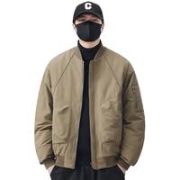 嘟哆斯堡轻薄短款羽绒服男秋冬季2025新款潮牌工装棒球服夹克外套男上衣