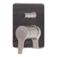 美标暗装淋浴花洒套装254mm大顶喷喷枪手持花洒半隐藏式龙头雨淋 暗装入墙控制阀