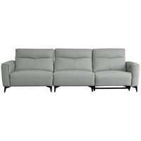 双虎零靠墙电动沙发极简风智能客厅三人位直排真皮家用沙发组合902 【头层牛皮无功能】直排2.9米 组合 【雾峰灰】