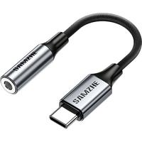 山泽耳机转接头Type-C转3.5mm耳机音频转换器DAC解码芯片iPad Pro平板华为苹果15系列通用 TY201-J