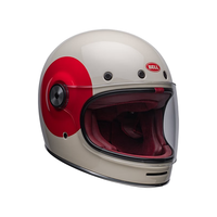 BELL复古头盔BULLITT布利特男女赛车骑行碳纤维四季摩托机车全盔 Bullitt-复古红白【色】 XXL码(适合59-61cm头围)