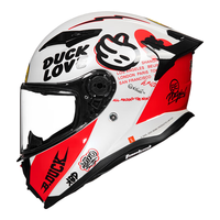 Tanked Racing坦克T153s摩托车头盔3C认证B.Duck小黄鸭四季全盔仿赛机车男女 【小黄鸭】快乐鸭(24年新花) XXXL(头围60-61cm) 【小黄鸭】快乐鸭(透明镜片)