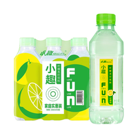 小趣苏打水饮料 经典柠檬味 无汽 果味含有维生素c饮料 380ml*6瓶