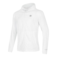 斯凯奇(Skechers)御光丨运动外套男女同款夏季梭织连帽科技舒爽透气 男款-亮白色/0019 S