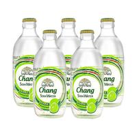 泰国泰象苏打水青柠味饮料汽水325ml*5瓶象牌 Chang牌气泡水