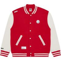 Aape男装秋冬猿颜徽章字母刺绣红色加绒棒球服夹克A315XXL
