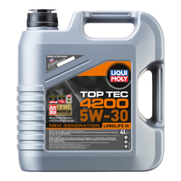 力魔（LIQUI MOLY）德国全合成机油 发动机润滑油  低灰分国六标准汽机油 顶技4200 5W30 C2C3/SP 4L