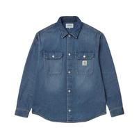 Carhartt WIP衬衫外套男装春季经典LOGO标签口袋水洗牛仔工装