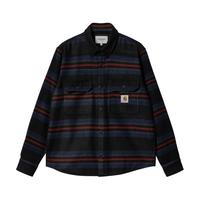 Carhartt WIP衬衫外套男装经典LOGO标签双口袋撞色条纹工装卡哈特