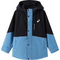 asics亚瑟士童装儿童冬季三防羽绒服2024户外羽绒冲锋外套 1406蓝色 140cm