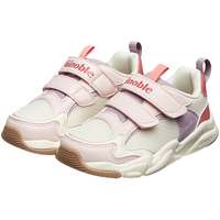 基诺浦 24秋季男女童宝宝学步鞋透气幼儿童鞋 时尚百搭婴儿机能鞋GY1610 象牙白/粉色/紫色