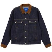 杰克·琼斯（JACK&JONES）男装秋季时尚复古宽松翻领上衣潮流原色牛仔夹克单宁外套男 A13 深牛仔蓝 A13 深牛仔蓝 175/96A/M
