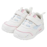 江博士秋季男女婴儿宝宝鞋 简约拼色步前鞋 休闲透气魔术贴幼儿童鞋 白色 21码 脚长约12.0-12.6