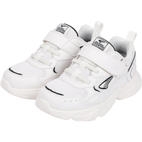 江博士秋季男童潮流学步鞋  百搭酷炫儿童鞋 透气儿童运动鞋 米色 23码 脚长约13.4-14.1