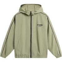 李宁 LI-NING荷叶防护风衣丨24春夏新防泼水情侣款户外登山服外套防晒衣UPF50+