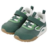 江博士 秋季男女婴儿宝鞋 简约拼色步前鞋 休闲透气魔术贴幼儿童鞋 绿色 20码 脚长约11.4