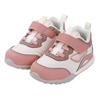 江博士秋季男女婴儿宝宝鞋 简约拼色步前鞋 休闲透气魔术贴幼儿童鞋 粉红 20码 脚长约11.4-11.9