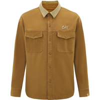 CAT卡特24秋男士后背山系印花单夹克美式复古休闲工装外套 深卡其 L