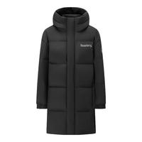 波司登秋季羽绒服男女儿童中长款5A抗菌四防90绒外套T40143920DS 铝色8212 165/84A