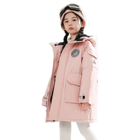 鸭鸭羽绒服 YAYA鸭鸭儿童羽绒服男女童百搭加厚中长款冬季中大童装外套SE 黑色 120cm