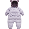 迷你巴拉巴拉 迷你巴拉羽绒连体衣男女童宝宝保暖护肚萌趣冬日 粉紫70013 90cm
