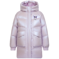 波司登【酷洛米联名】2024年冬季女童百搭保暖羽绒服外套T40143902 苏紫色6243 150/72