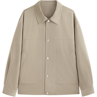 GXG男装  简约衬衫式行政夹克男 24年秋G24X213021 卡其色 165/S