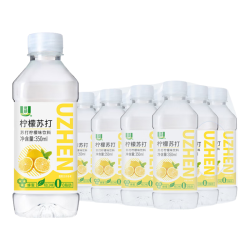 优珍 苏打柠檬味饮料 350ml*12瓶