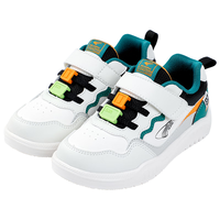 江博士秋季学步鞋男女宝复古撞色拼接轻便舒适透气儿童板鞋 米/绿/黑 30码 脚长约18.2-18.8